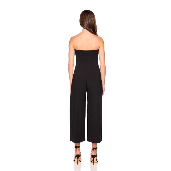 ✨ Susana Monaco Aimee Black Strapless Jumpsuit – NWT – Size M ✨ - Picture 3 of 6